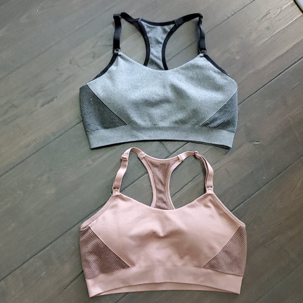 Lot of 2 Nursing Yoga Bras